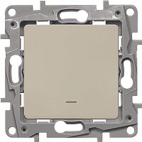 Переключатель с подсветкой без рамки Legrand Etika 1-кл. проходной слоновая кость  картинка